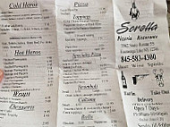 Sorella menu