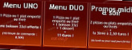 Pizza Bubu Express menu