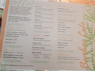 Bamboo Cafe menu