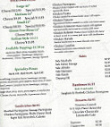 Moni's Pasta Pizza menu