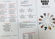 Noble Wok menu