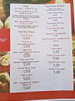 Rrimo Pizzeria menu