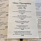 Schwarzwaldgasthof Kreuz Bundeskegelbahn menu