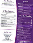 Heather's Diner menu