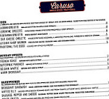 Caruso Brick Oven Trattoria menu