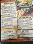 El Tapatio menu