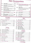 China Wok Buffet menu