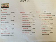 Caffè Oropa menu