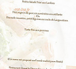 Le Relais De Sillery menu