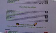 Amole's Mexican menu