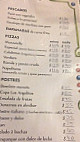 Cafe Bar De Los Angelitos menu