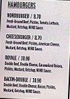 Nordburger menu