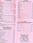 Sim Sushi Steak menu