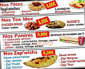 Andiamo Pizza menu