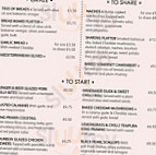 Miller And Carter menu