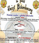 Le Petit Saint Petersbourg menu