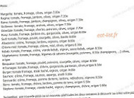 Rémy Pizza LeÏ menu