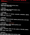 Pizza Calypso menu