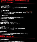 Pizza Calypso menu