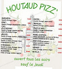 Houtaud Pizz' menu