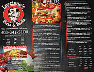 Lucciano's Takeout & Delivery menu