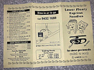 Lower Plenty Noodles menu