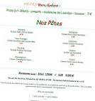 Croq' Pizza menu