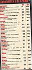 Allo Pizza menu