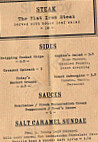 Flat Iron Covent Garden menu