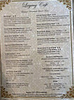 Legacy Cafe menu