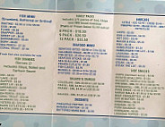 Blue Ocean Takeaway menu