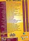 Delices Pizzas' menu