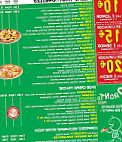 Pronto Pizza menu