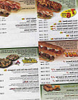 Subway menu