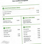 Restaurant Leon de Bruxelles menu