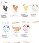 Mon Petit Poulet menu