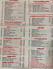 Triple A Chinese menu