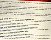 Zia Concetta menu