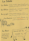 Bistrot Mademoiselle menu