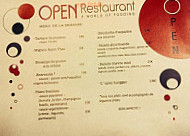 Open menu