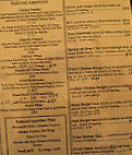 Railroad Diner menu