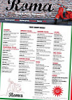 Roma Pizza menu