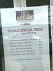 Lip's Kitchen menu