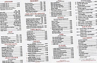 China One menu