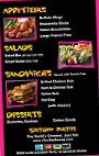 Chuck E Cheese's menu