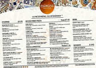 Padrone Pizza menu