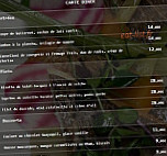 Restaurant Le J menu