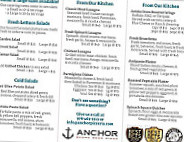 Anchor Stone Deck Pizza menu