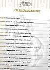 Le Cheval Blanc menu