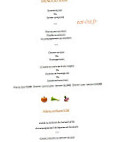 Cote Parc menu